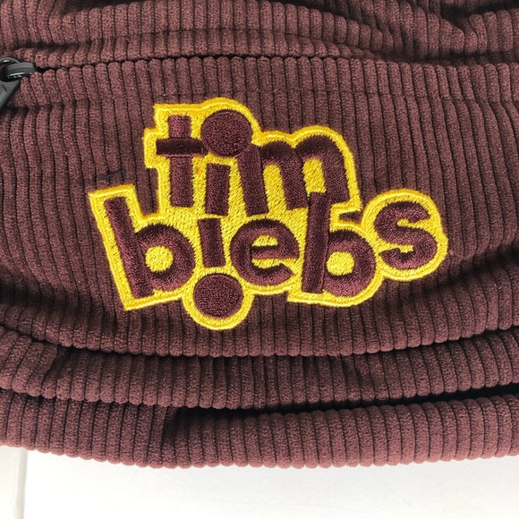 Justin Bieber x Tim Hortons Brown Corduroy Fannypack Tim Biebs Belt Bag NWT - Picture 4 of 7